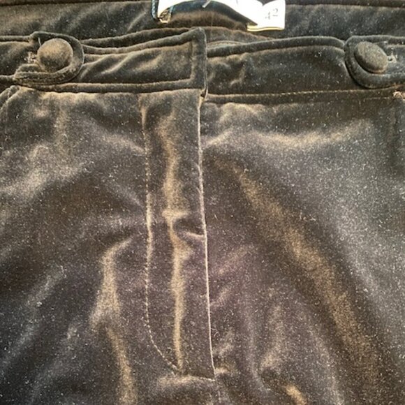 Altuzarra Black Velvet Boot Cut Pants Size 12 NWOT - Picture 6 of 12